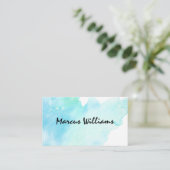 Einfache Hintergrundfarbe Visitenkarte (Stehend Vorderseite)