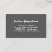 Einfache Hintergrundfarbe Visitenkarte (Rückseite)