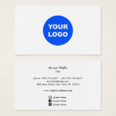 Einfache Hinzufügen eines Logos mit Social Media-S (Vorne & Hinten)