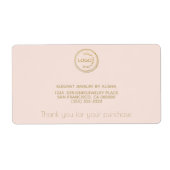 Einfache Hinzufügen Ihrer Logo-Blush-Gold-Rücksend (Vorne)