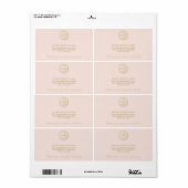 Einfache Hinzufügen Ihrer Logo-Blush-Gold-Rücksend (Vorne)