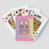 Einfache Hippie-Spielkarten Spielkarten (Rückseite)