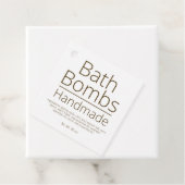 Einfache, hoch entwickelte Bath Bomb Business Hobb Geschenkanhänger (Beispiel)