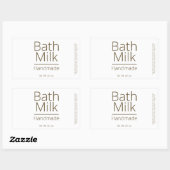 Einfache, hoch entwickelte Bath Milk Business Hobb Rechteckiger Aufkleber (Blatt)
