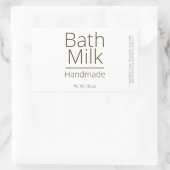 Einfache, hoch entwickelte Bath Milk Business Hobb Rechteckiger Aufkleber (Tasche)