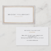 Einfache, hoch entwickelte Berufliche Goldgrenze Visitenkarte (Vorne/Hinten)