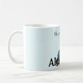 Einfache Hochladen von Foto-Add-Name Happy Geburts Kaffeetasse (Links)