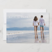 Einfache Hochzeit am Foto Save The Date (Vorderseite)