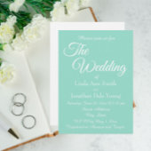 Einfache Hochzeit am Meer Einladung