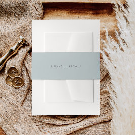 Einfache Hochzeit am Meer Einladungsbanderole