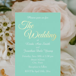 Einfache Hochzeit am Meer Folieneinladung