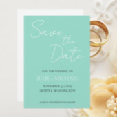 Einfache Hochzeit am Meer Save The Date