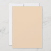 Einfache Hochzeit am modernen Strand Save The Date (Rückseite)