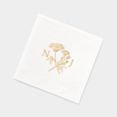 Einfache Hochzeit auf der Wiese Servietten Mit Folie (Links)