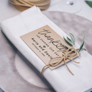 Einfache Hochzeit Danke Gummistempel