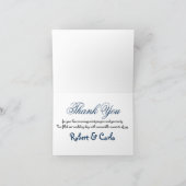 Einfache Hochzeit danken Ihnen | Dankeskarte (Innenseite)