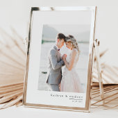 Einfache Hochzeit Dankeschön Karte mit Fotos