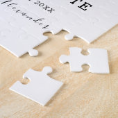 Einfache Hochzeit das Datum speichern Puzzle (Seite)