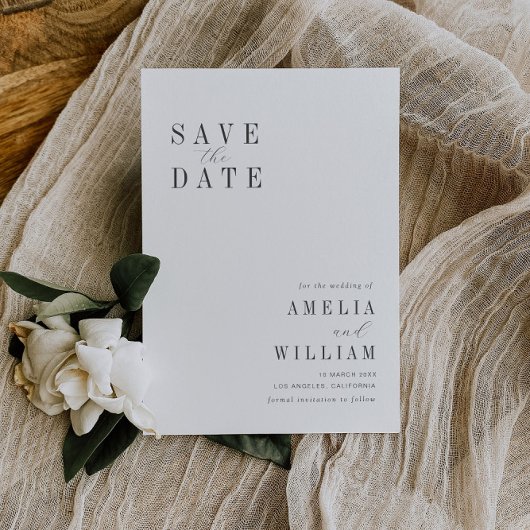 einfache Hochzeit Das Datum speichern Save The Date
