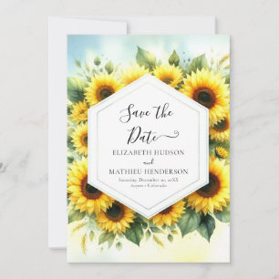Einfache Hochzeit der Blumenblume Save The Date