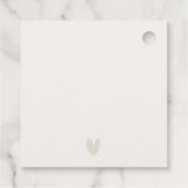 Einfache Hochzeit der katholischen Wasserfarbenkir Geschenkanhänger (Rückseite)