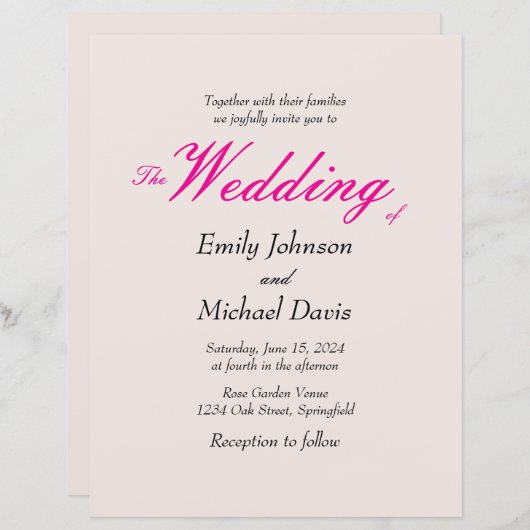 Einfache Hochzeit der Kirschblüte in japanischer F (Vorne/Hinten)