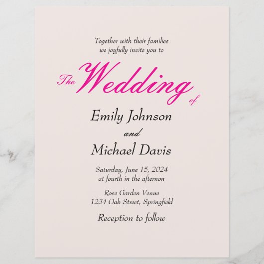 Einfache Hochzeit der Kirschblüte in japanischer F (Vorderseite)