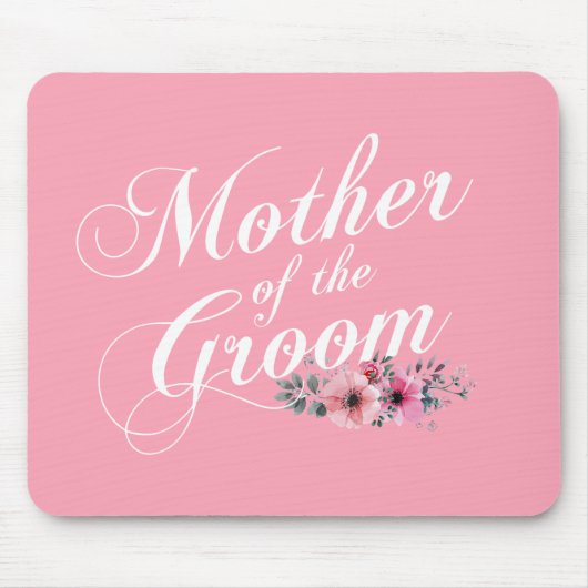 Einfache Hochzeit der Mutter des Bräutigams | Mous Mousepad (Vorne)