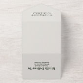 Einfache Hochzeit der Pine Tree All In One Einladung (Außenbereich)