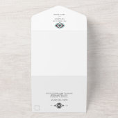 Einfache Hochzeit der Südwestwüste Foto All In One Einladung (Außenbereich)