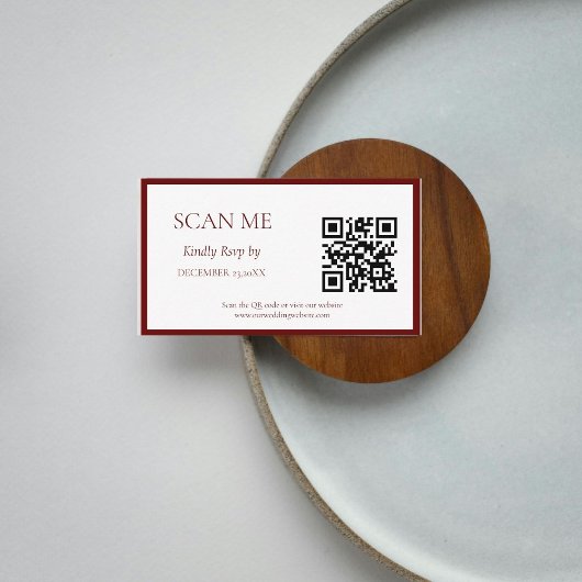 Einfache Hochzeit des Botanischen Wappen Begleitkarte