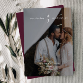 Einfache Hochzeit des Fotos Save The Date