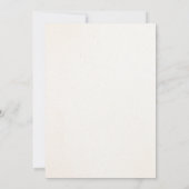 Einfache Hochzeit Einladung (Rückseite)