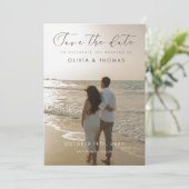 einfache Hochzeit Einladung (Stehend Vorderseite)