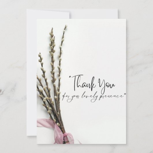 einfache Hochzeit Einladung (Rückseite)