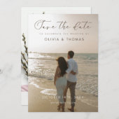 einfache Hochzeit Einladung (Vorne/Hinten)