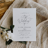 einfache Hochzeit Einladung