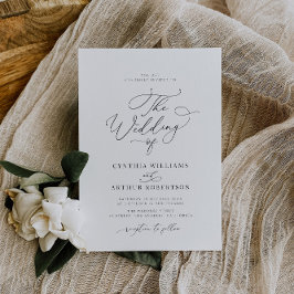 einfache Hochzeit Einladung