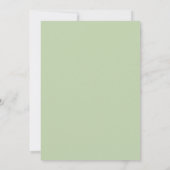 Einfache Hochzeit Einladung (Rückseite)