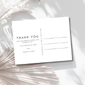 Einfache Hochzeit Foto Dankeschön Karte