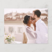 Einfache Hochzeit für das Date-Foto (Rückseite)