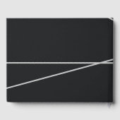 Einfache Hochzeit geometrischer Art Gästebuch (Rückseite)