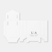 Einfache Hochzeit in Schwarz und Weiß Geschenkschachtel (Ungefaltet)