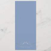 Einfache Hochzeit mit Elegant Menükarte (Rückseite)