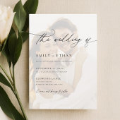 Einfache Hochzeit mit Elegant-Overlay-Foto Einladung