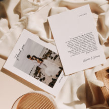 Einfache Hochzeit mit elegantem Skript-Foto