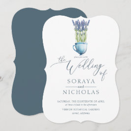 Einfache Hochzeit mit eleganten Wasserfarben Einladung