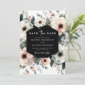Einfache Hochzeit mit Flora und Fauna Save The Date (Stehend Vorderseite)