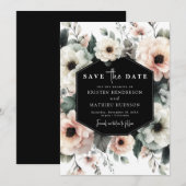 Einfache Hochzeit mit Flora und Fauna Save The Date (Vorne/Hinten)