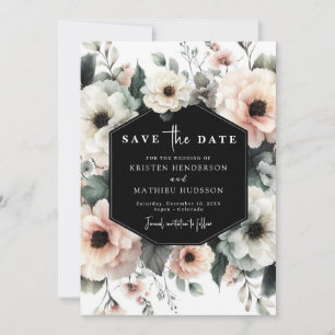 Einfache Hochzeit mit Flora und Fauna Save The Date